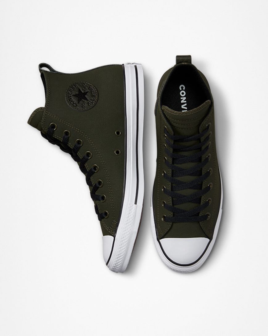 Zapatillas Altas Converse Chuck Taylor All Star TecTuff Hombre Verde Oliva Verde Blancas Negras | PE E2L740